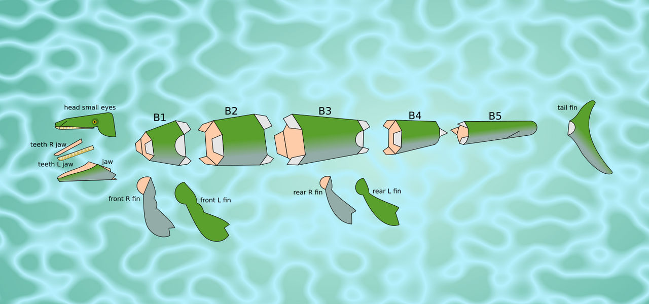 mosasaurus instruction vector layout by Masamune-Washington on DeviantArt