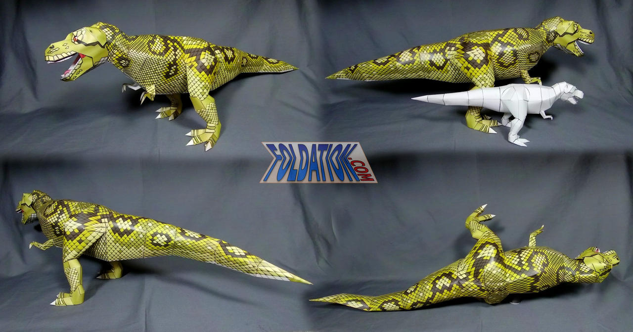 tyrannosaurus cardmodel testbuild ''Pythagoras''