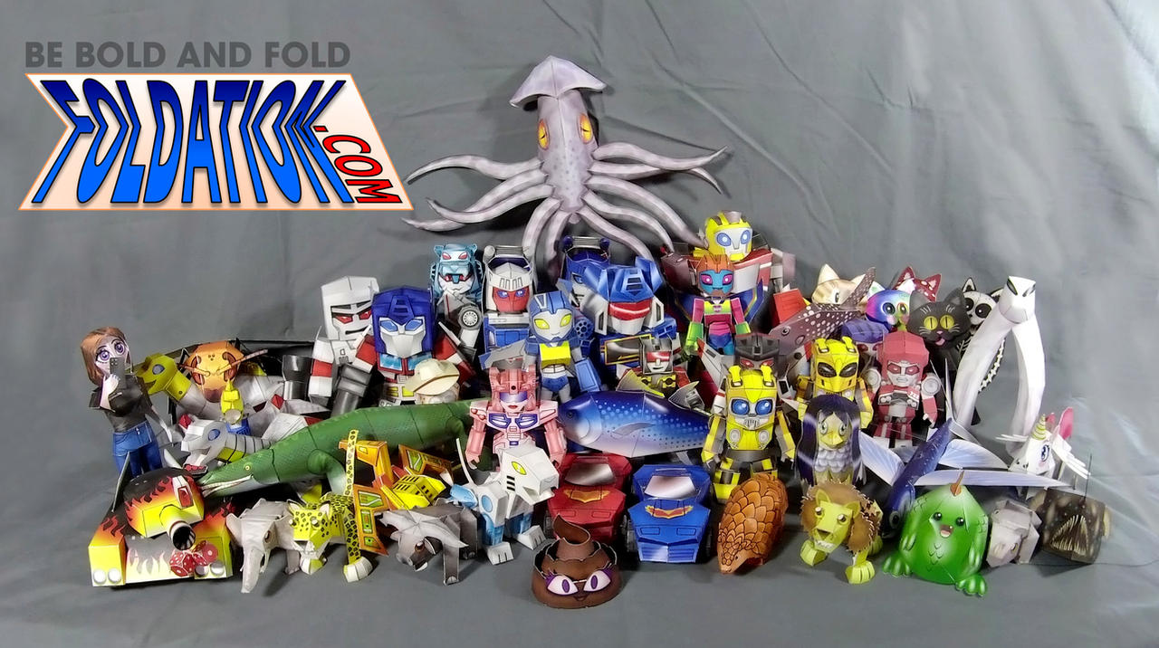 FOLDATION.com cardmodels group photo