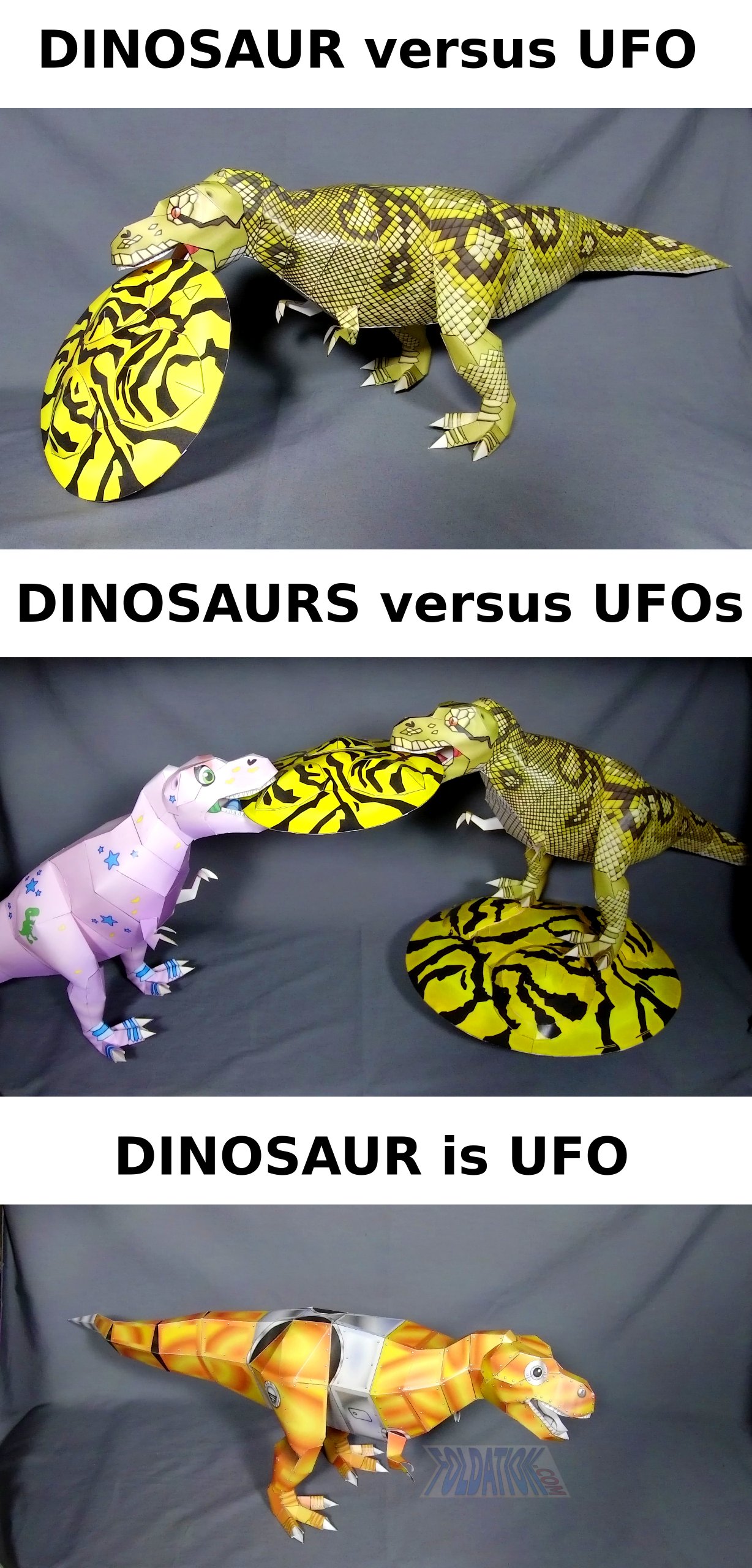 Dinosaurs versus UFOs