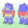 SD Optimus mechanical vector illustration