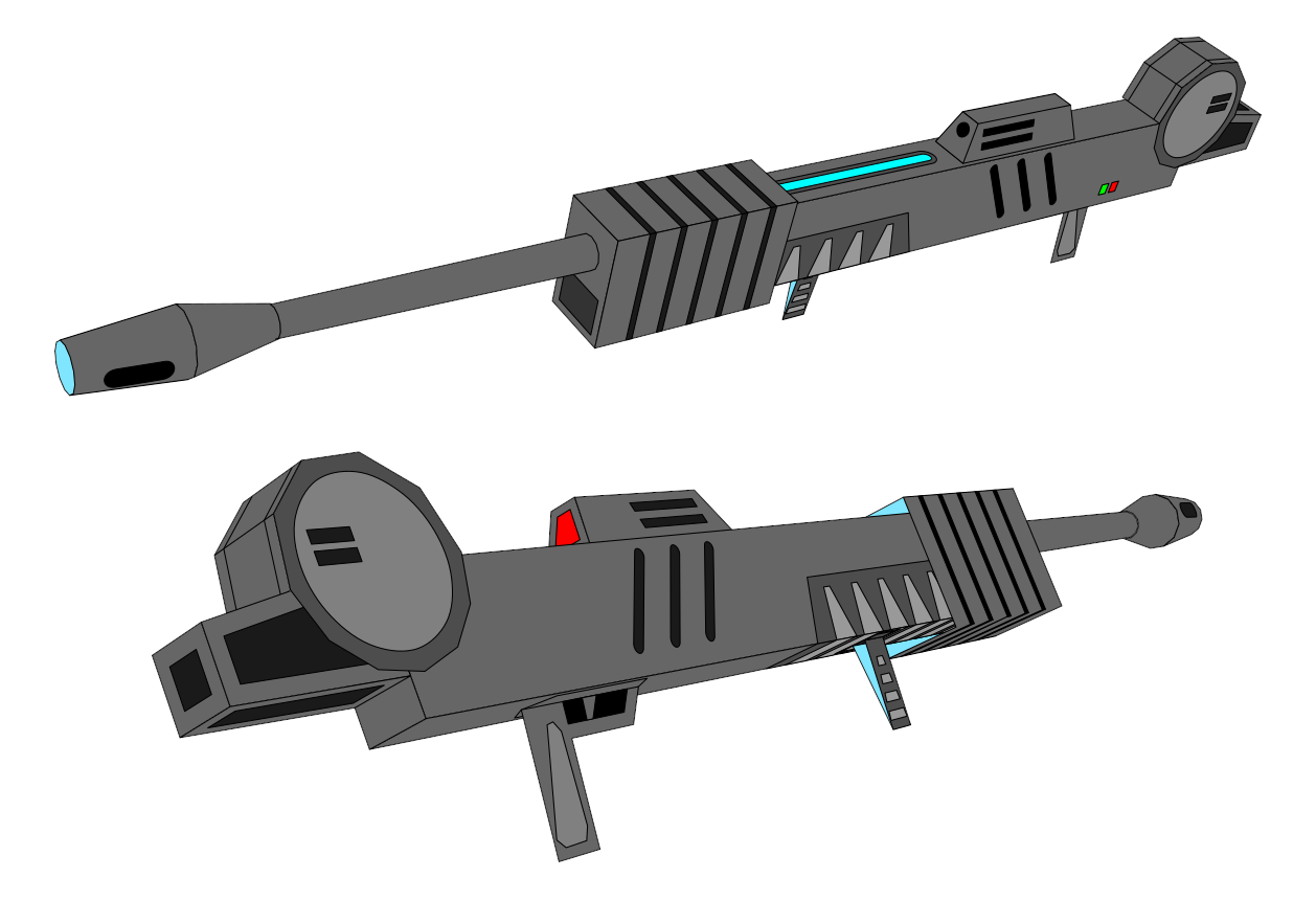 simple scifi long rifle