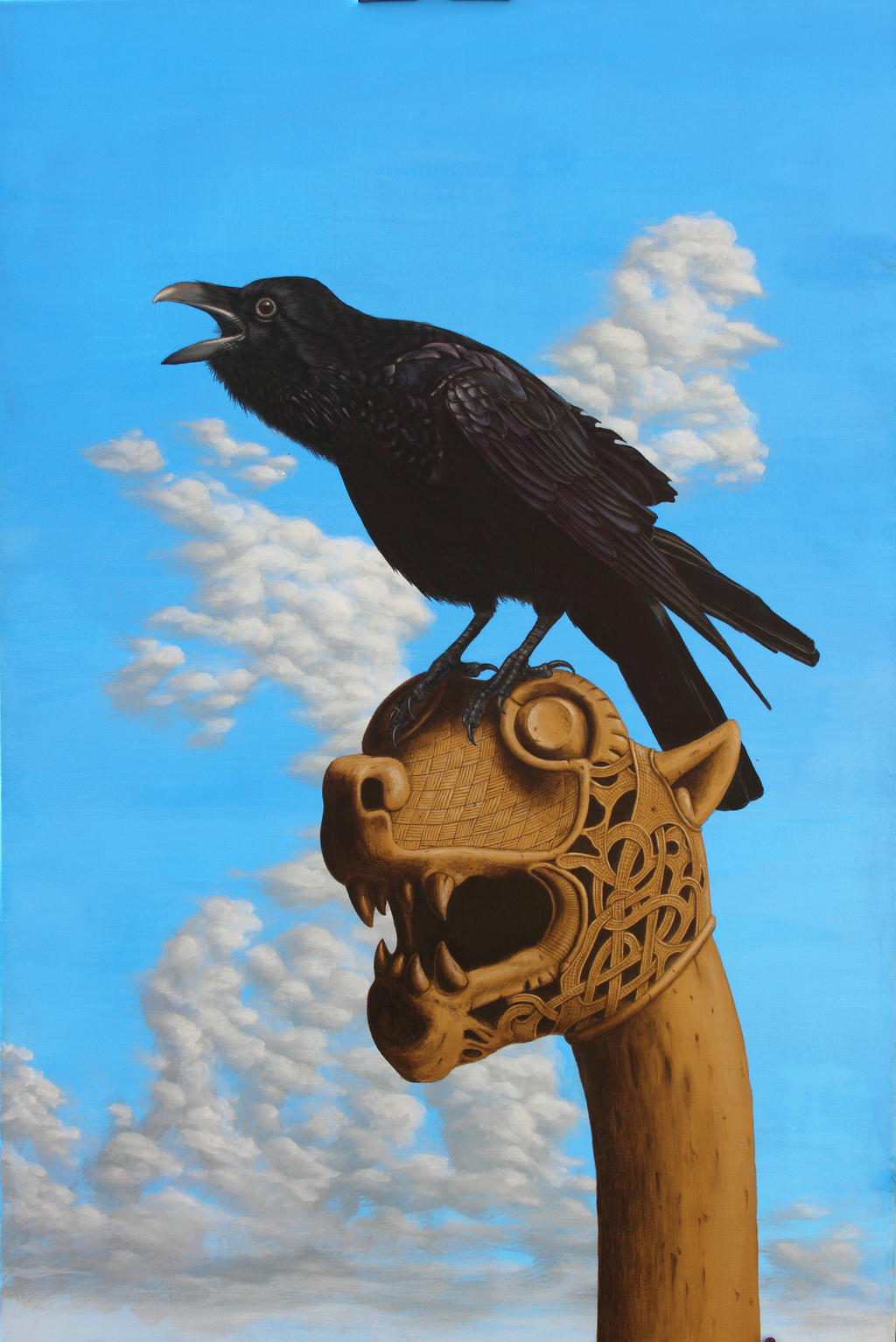 The Raven. Acrylic on canvas