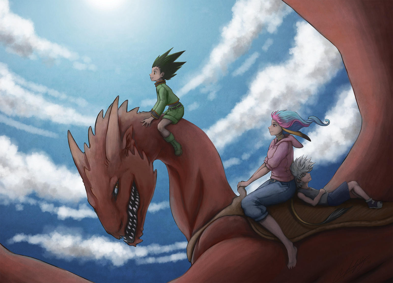 HxH-Dragon-Riders by Amerelle on DeviantArt