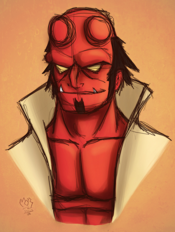 hellboy sketch