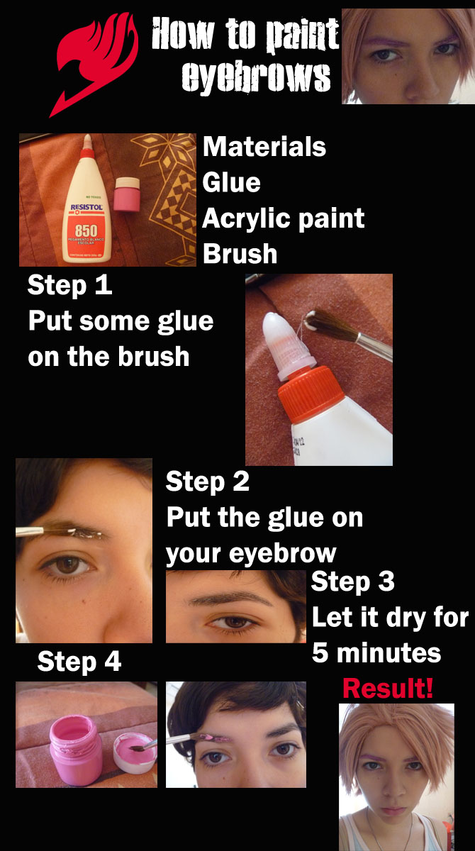 How to paint eyebrows