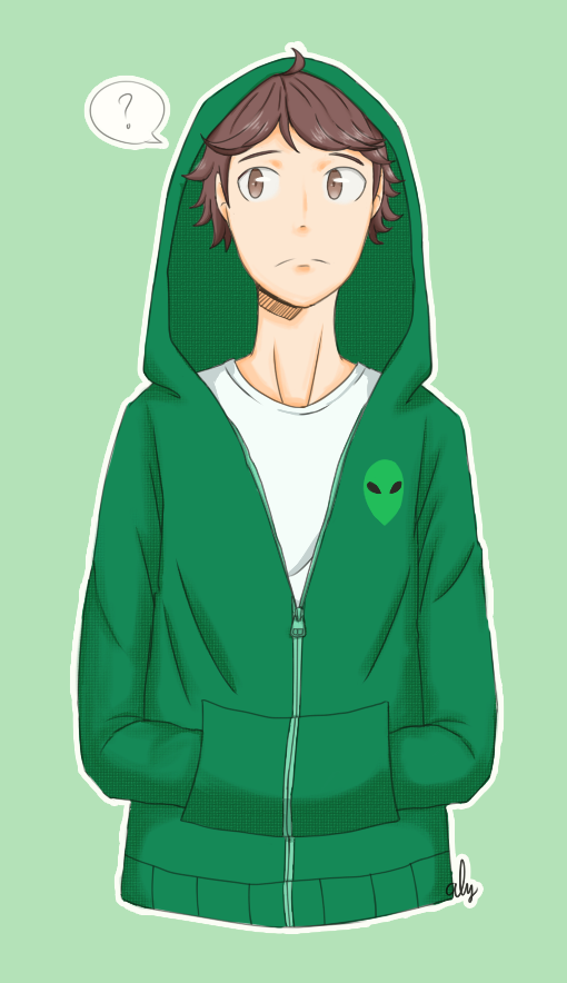 Tooru in Hoodie