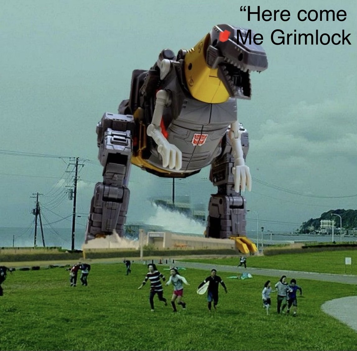 Grimlock Deviantart Here come me Grimlock (ROARRR) by AidenisIron on DeviantArt