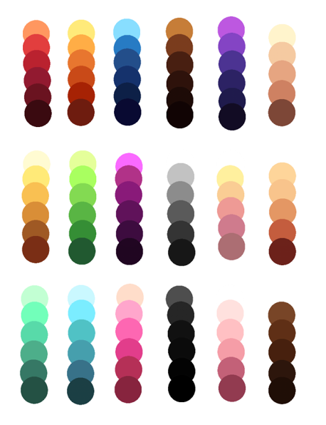 Anime Eye Color Reference - Eye Color Photos