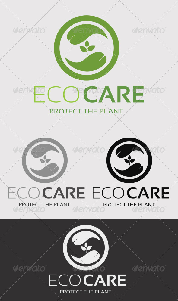 Eco Care Logo Template