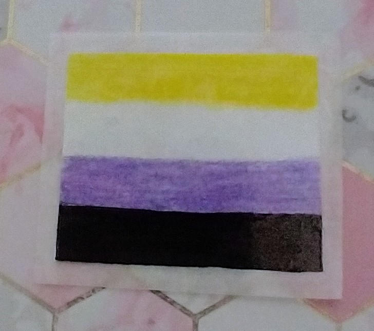 Enby Flag Sticker by JottingLion on DeviantArt