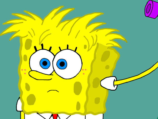 Spongebob Has Hair? by deviantretard on DeviantArt