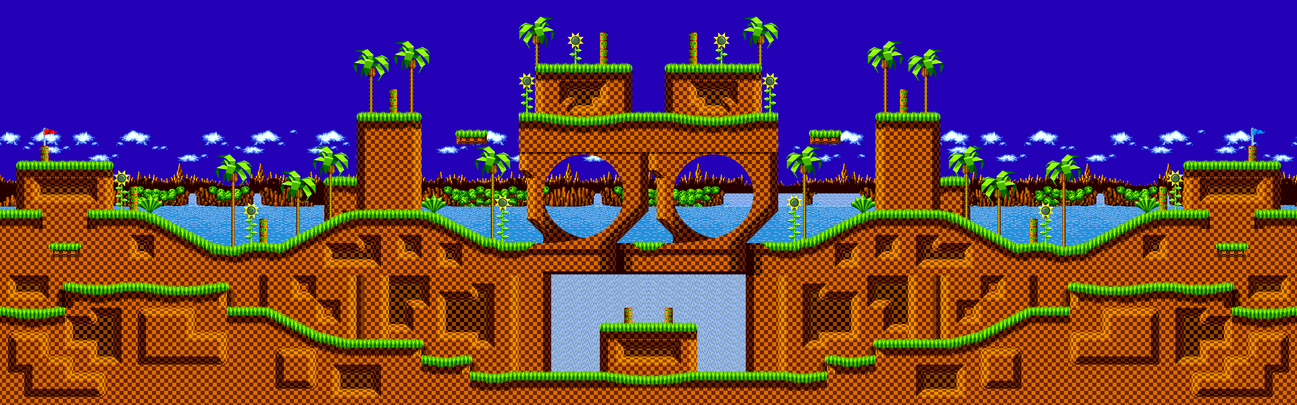 sonic green hill zone map