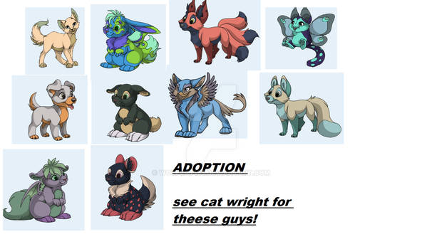 all adoptions  plz comment if you want one