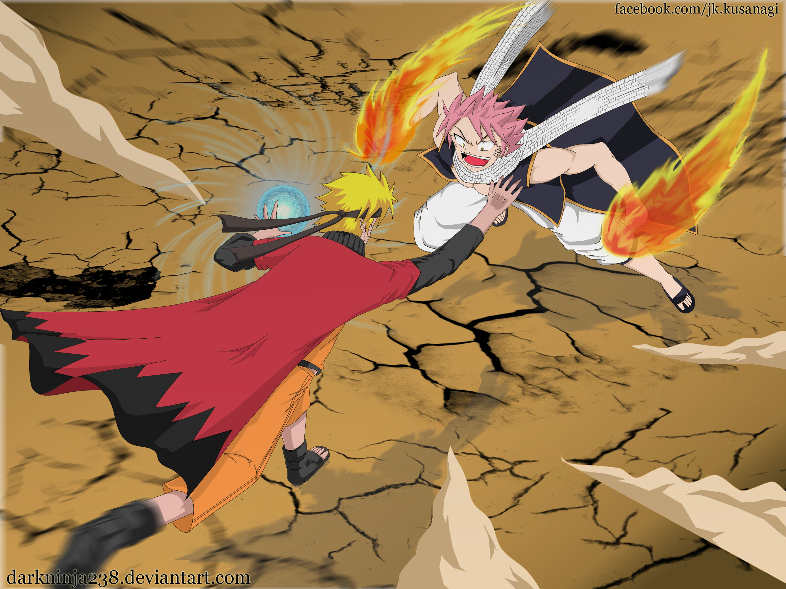 Naruto VS Natsu by darkninja238 on DeviantArt