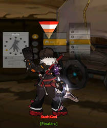 Sword art online menu in Elsword