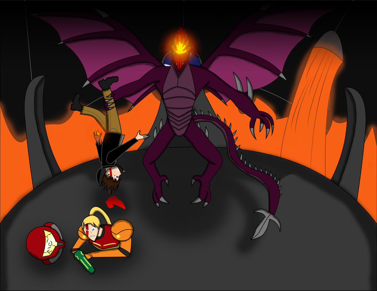 Sans Vs Ridley Vs Ridley by FissionDemon on DeviantArt