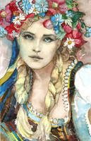 Ukrainian Girl (watercolor)