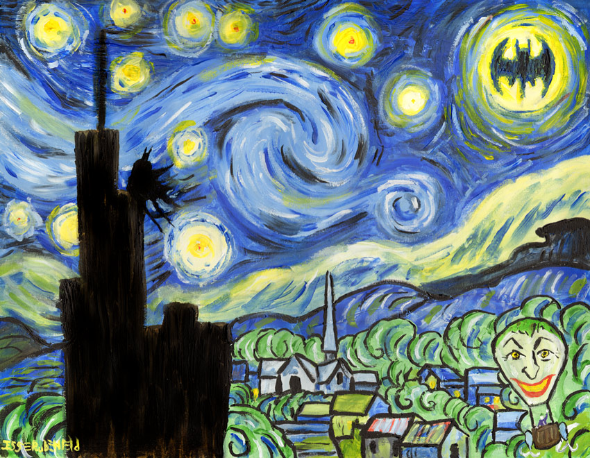 Dark starry night