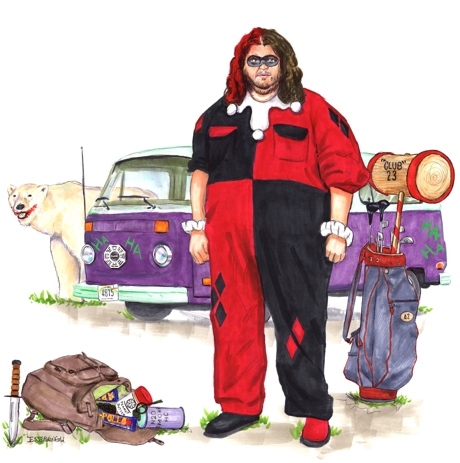 Hurley Quinn by crossstreet