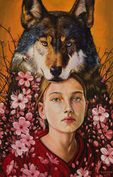 Wolf and girl