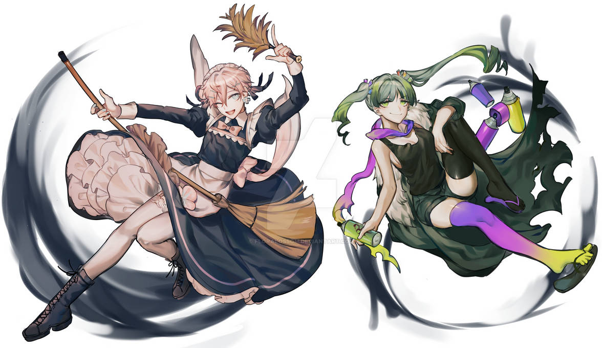 Danganronpa OC Splash art by FLORAlossom on DeviantArt