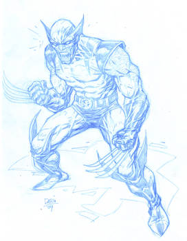 Wolverine Sketch: Blue