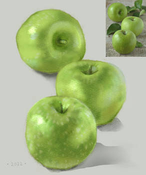 green apples [artstudy]