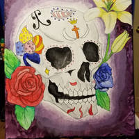 Dia de la muerte painting