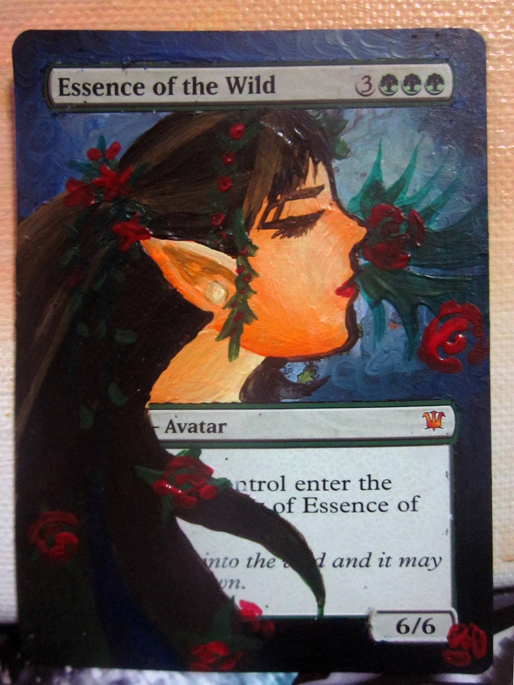 MTG Altered card: Essence of the Wild