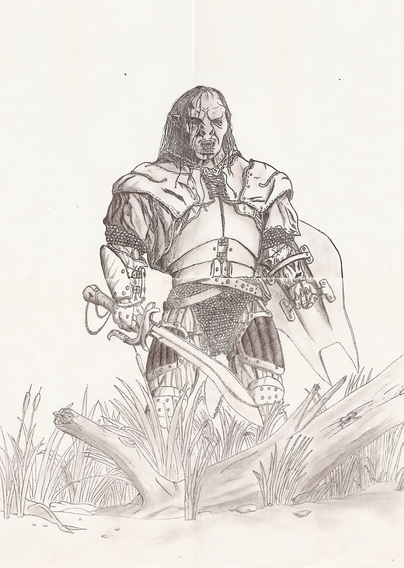 Deviantart Karlch Uruk hai - accurate sketch by Karlch on DeviantArt