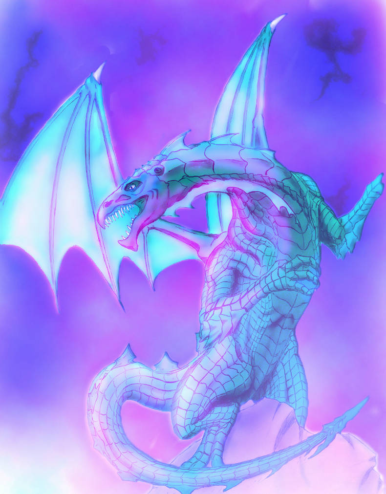 Deviantart Karlch Dragon - sketch v1.1 in blue by Karlch on DeviantArt