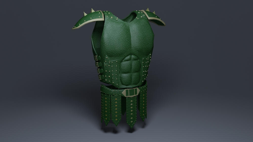Deviantart Karlch Leather armour - Skorzana zbroja (green version) by Karlch on DeviantArt