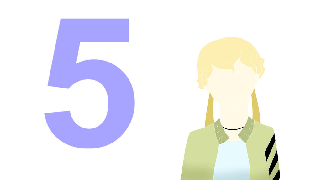 Number 5 minimalism by Haebara on DeviantArt