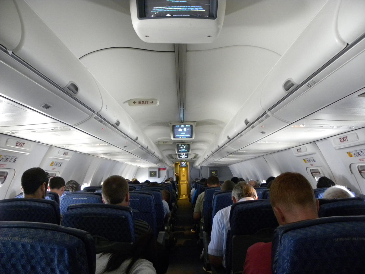 Inside the plane