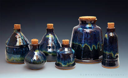 Starry Night-esque Bottles