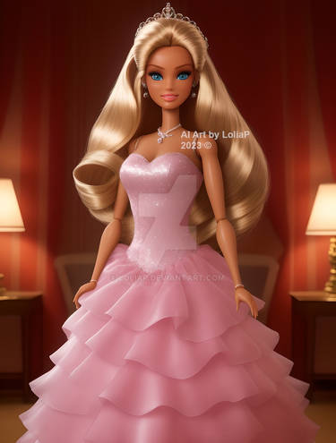 Sparkling Christmas dress for Barbie doll by YANKA-arts-n-crafts on  DeviantArt