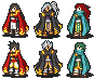 Fire, Thunder and wind Mages