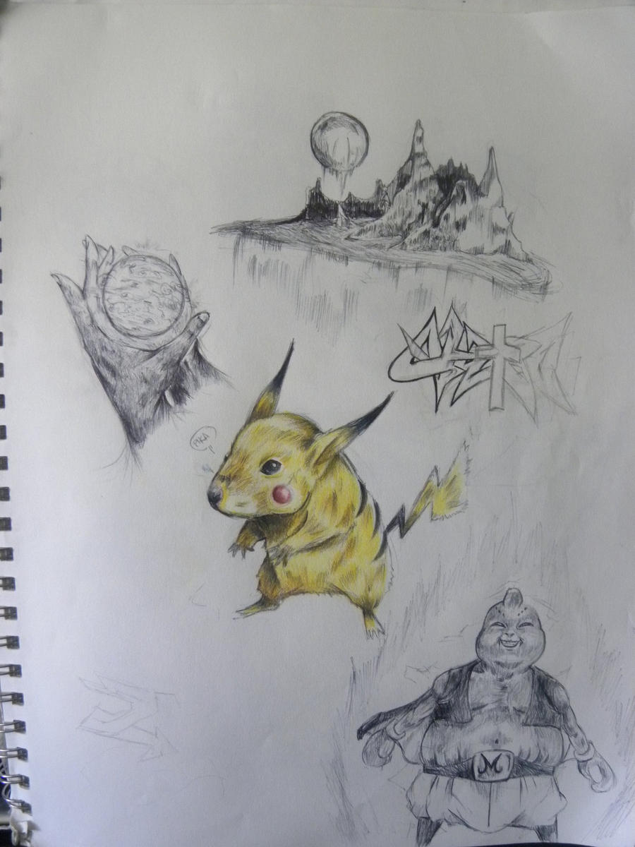 Sketch Dump ft Pikachu and Buu