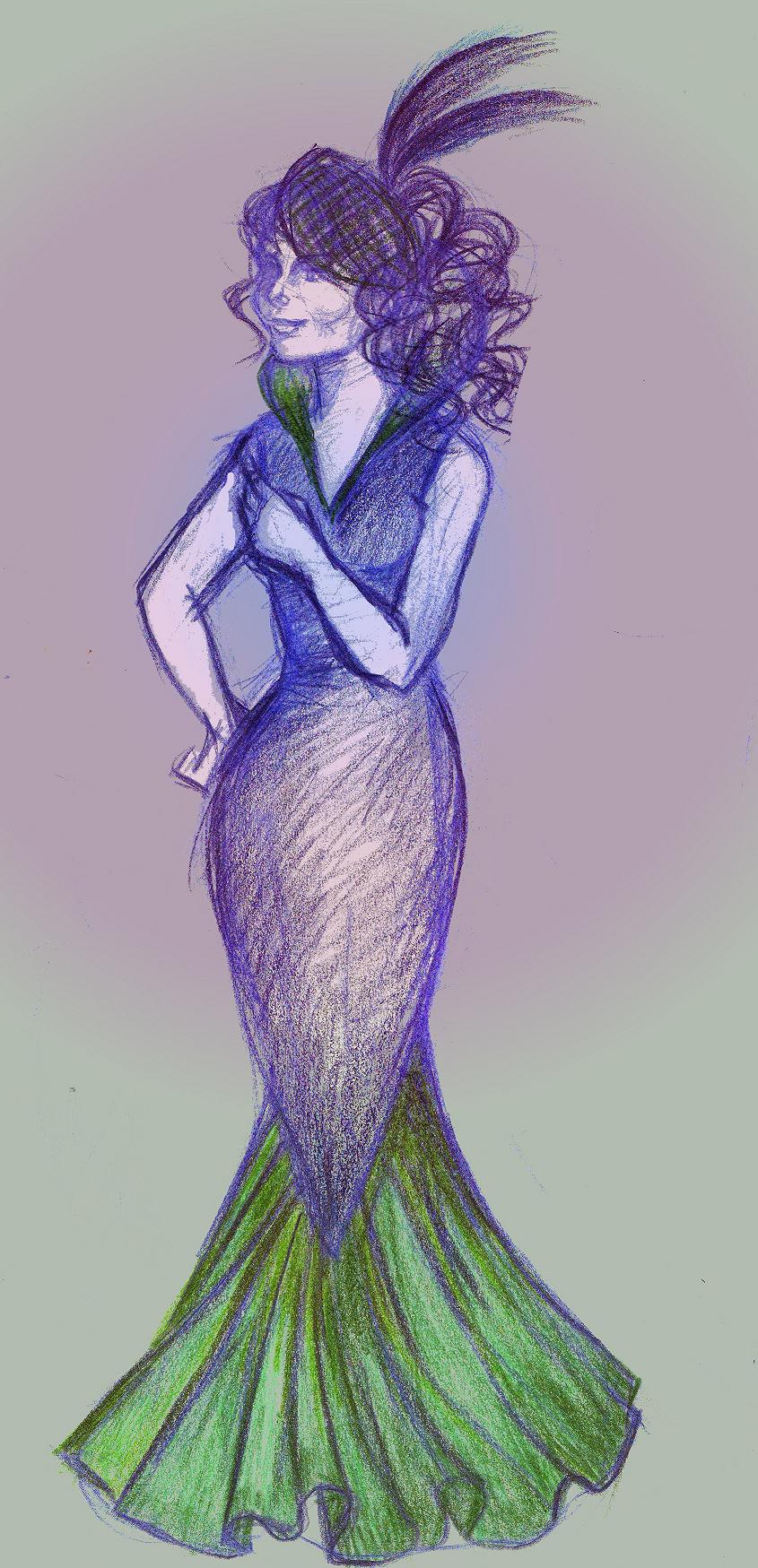 Emma OUAT - mermaid dress design