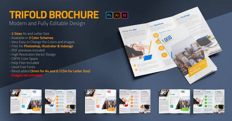 Creative, Modern and Professional Trifold Brochure