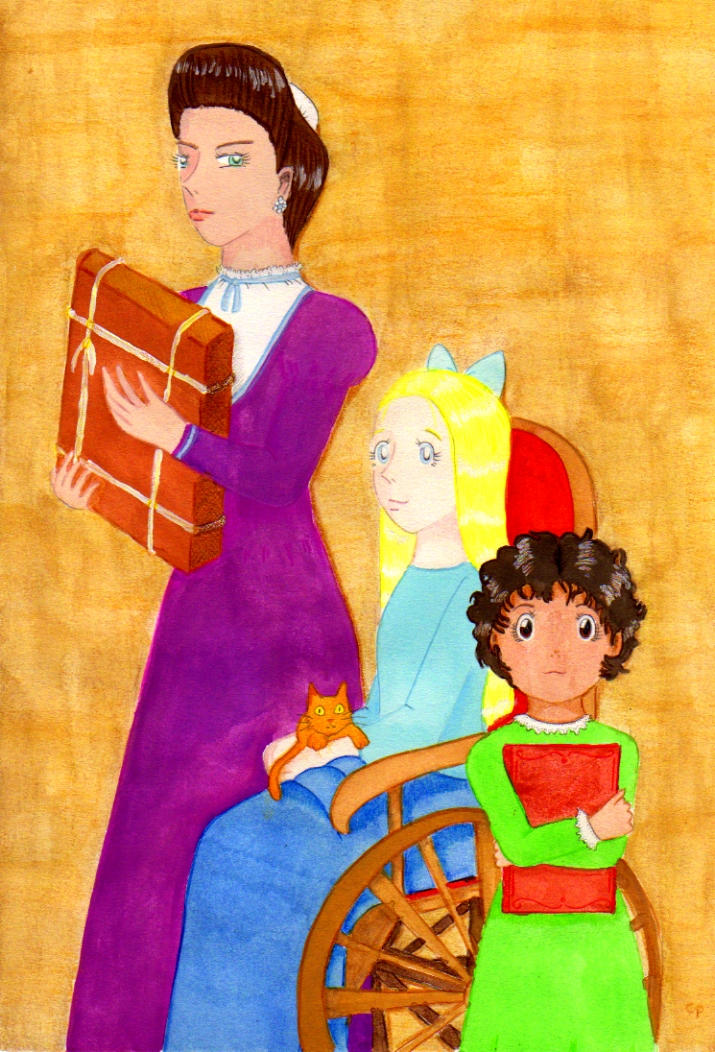 Heidi, Klara, Miss Rottenmeier by Chepseh on DeviantArt