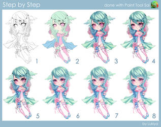 Step by Step Coloration by Lukiya