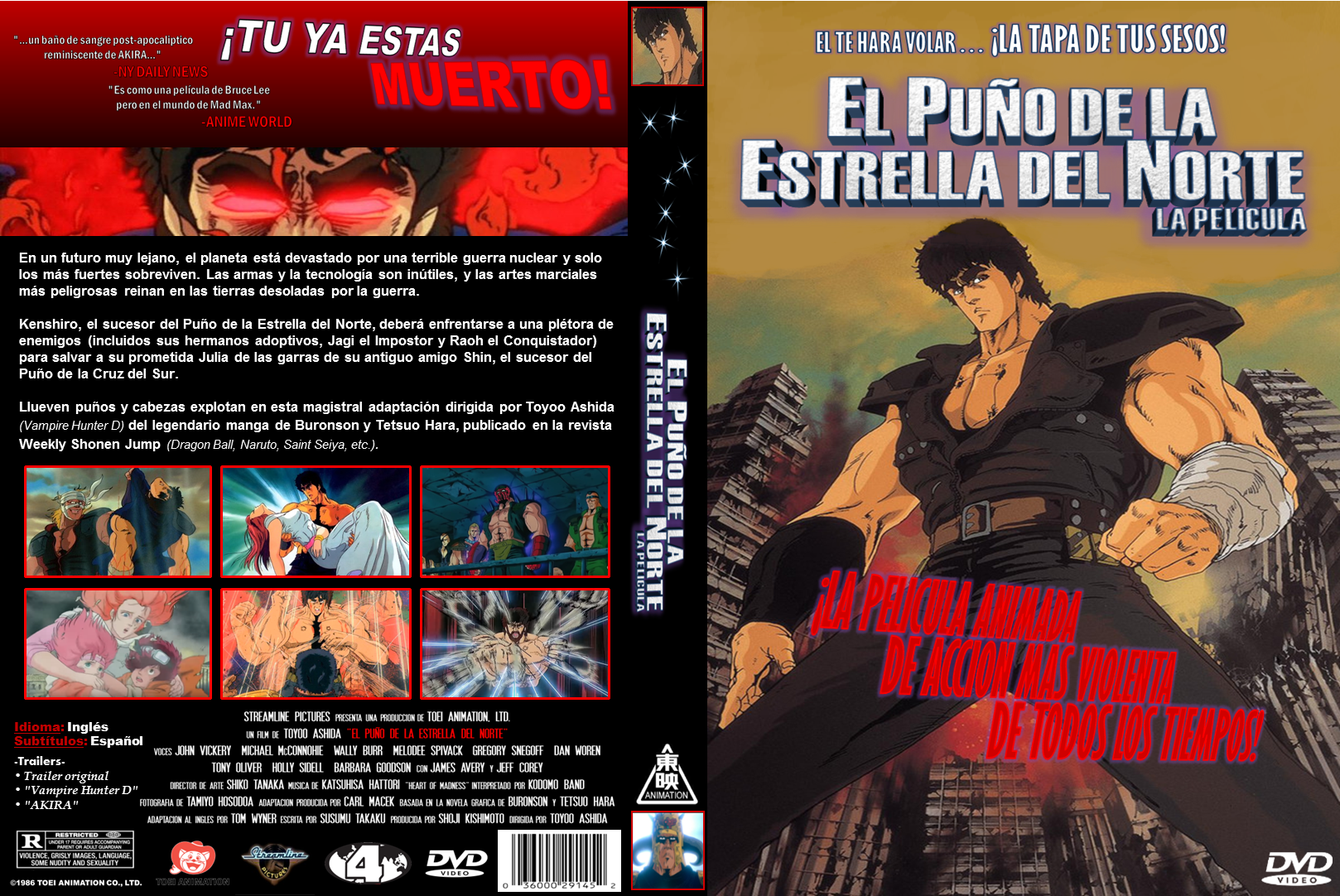 Fist of the North Star (DVD Spanish cover, ) by DarkOverlord1296 on  DeviantArt