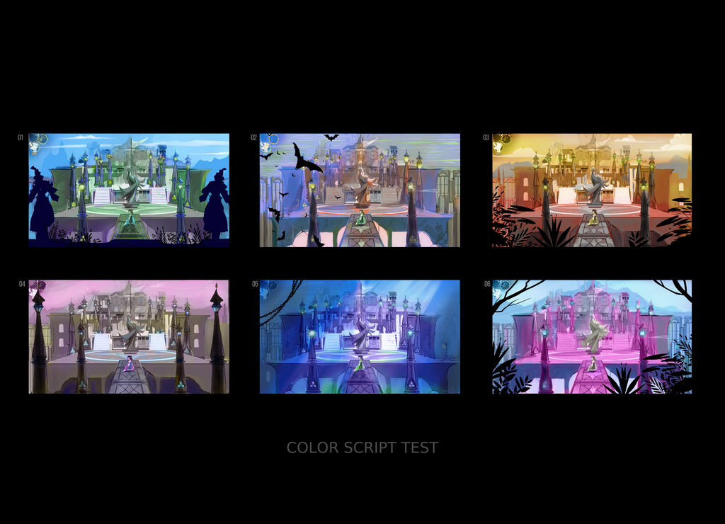 Color Script Variations Full color script test for DU. by GRAPHIFERO on DeviantArt