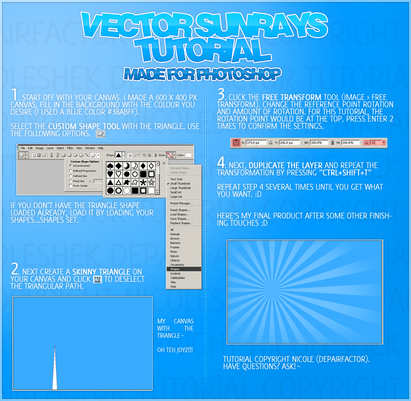 3d Vector Rays vector rays tutorial+ by depairfactor on DeviantArt