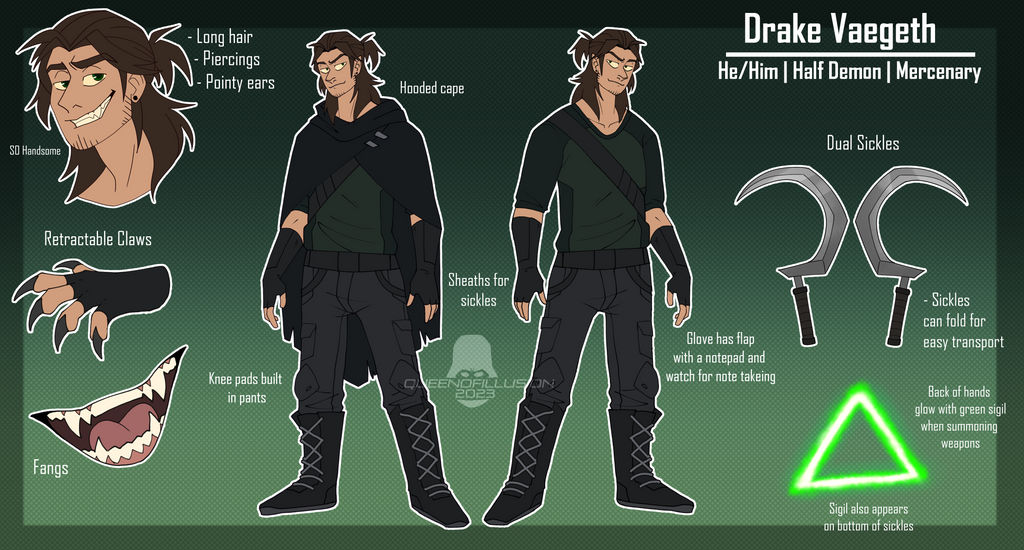 Drake Ref 2023 by QueenOfIllusion on DeviantArt