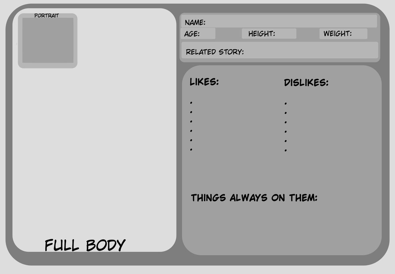Blank OC Character Template by SayTin69 on DeviantArt