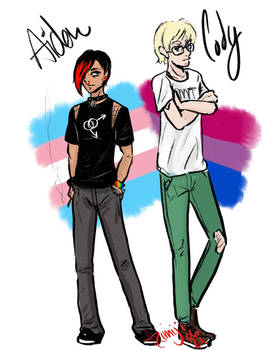 Pride OC #5: Aiden and Cody