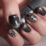 Freehand Abstract and black/silver gradient